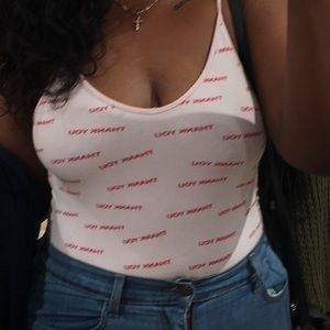 “thank you” crop top